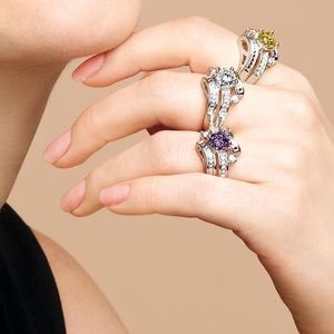 *Stunning CZ Cocktail Ring